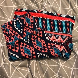 Adorable tribal print maxi skirt size xs